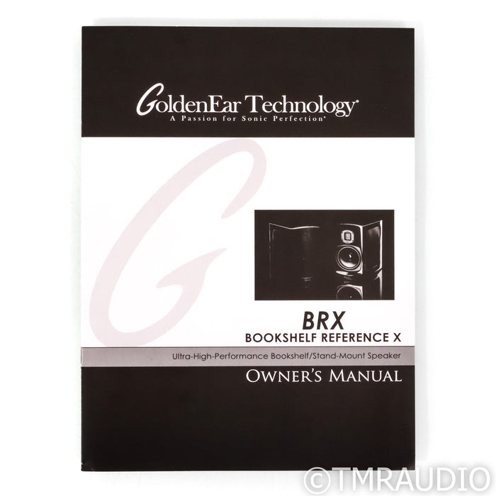 GoldenEar BRX Bookshelf Speakers; Gloss Black Pair