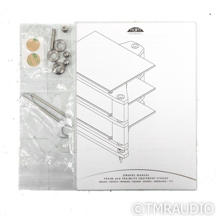 Naim Fraim Equipment Stand; 5 Shelves; Cherry / Black
