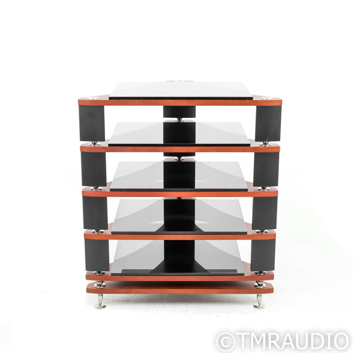 Naim Fraim Equipment Stand; 5 Shelves; Cherry / Black
