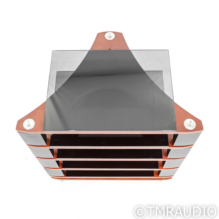 Naim Fraim Equipment Stand; 5 Shelves; Cherry / Black