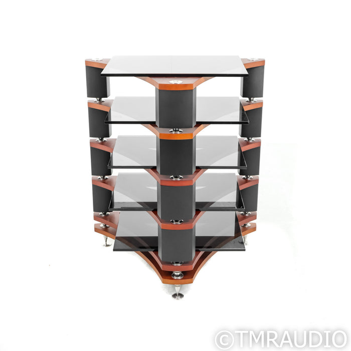 Naim Fraim Equipment Stand; 5 Shelves; Cherry / Black