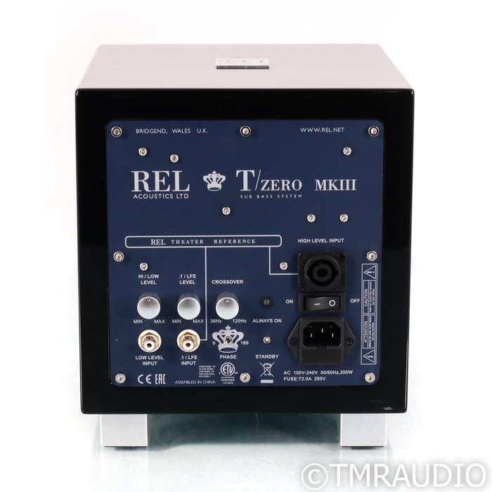 REL TZero MKIII 6.5" Powered Subwoofer; Gloss Black