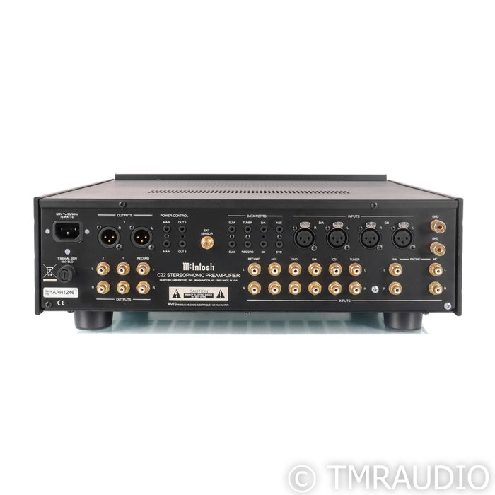 McIntosh C22 Mk IV Stereo Tube Preamplifier; MM & MC Phono