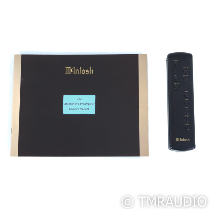 McIntosh C22 Mk IV Stereo Tube Preamplifier; MM & MC Phono