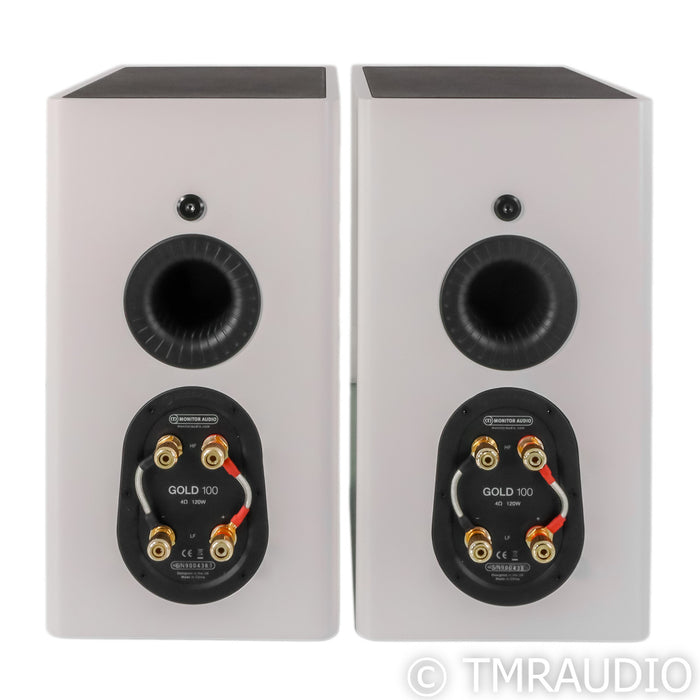 Monitor Audio Gold 100 Bookshelf Speakers; Satin White Pair