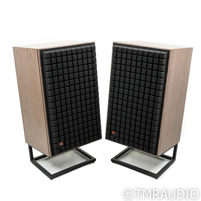 JBL L100 Classic Bookshelf Speakers; Walnut Pair with Stands