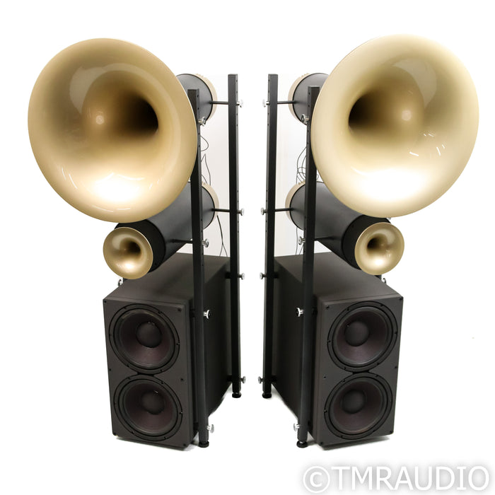 Avantgarde Uno G1 Hybrid Floorstanding Speakers; Pair; Light Yellow Horns
