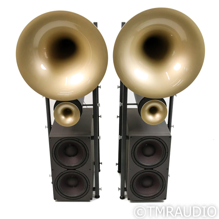Avantgarde Uno G1 Hybrid Floorstanding Speakers; Pair; Light Yellow Horns