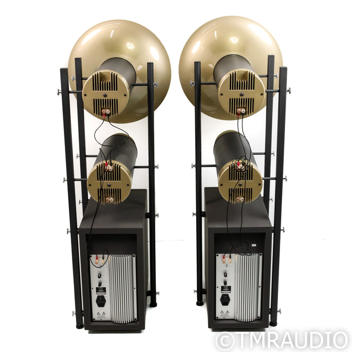 Avantgarde Uno G1 Hybrid Floorstanding Speakers; Pair; Light Yellow Horns
