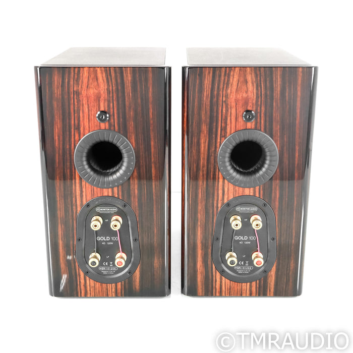 Monitor Audio Gold 100 Bookshelf Speakers; Piano Ebony Pair