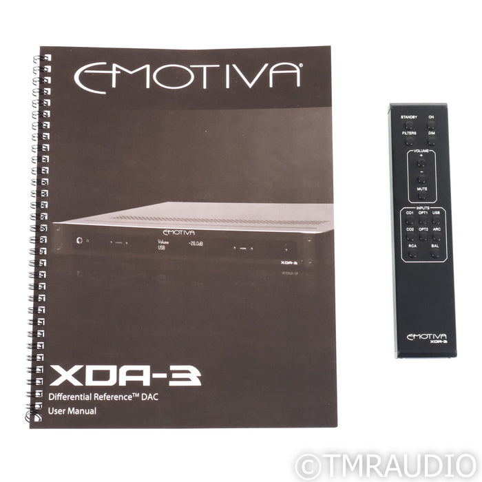 Emotiva XDA-3 DAC & Preamplifier; D/A Converter
