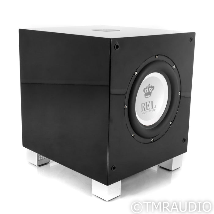 REL T/7i 8" Powered Subwoofer; Gloss Black