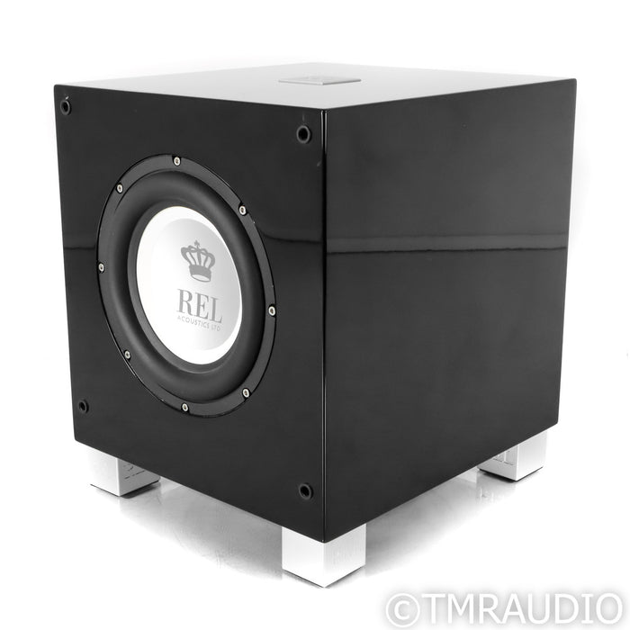 REL T/7i 8" Powered Subwoofer; Gloss Black