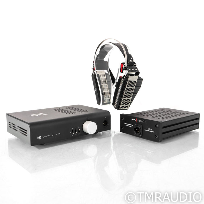 RAAL Requisite SR1a Ribbon Headphones; W/ Amp Interface and Schiit Jotunheim R