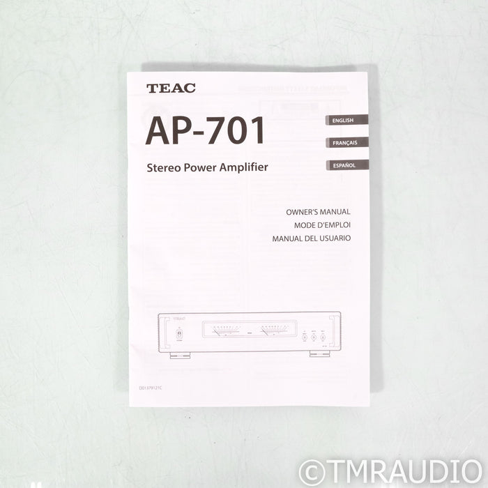 TEAC AP-701 Stereo Power Amplifier (Show Display, Warranty)