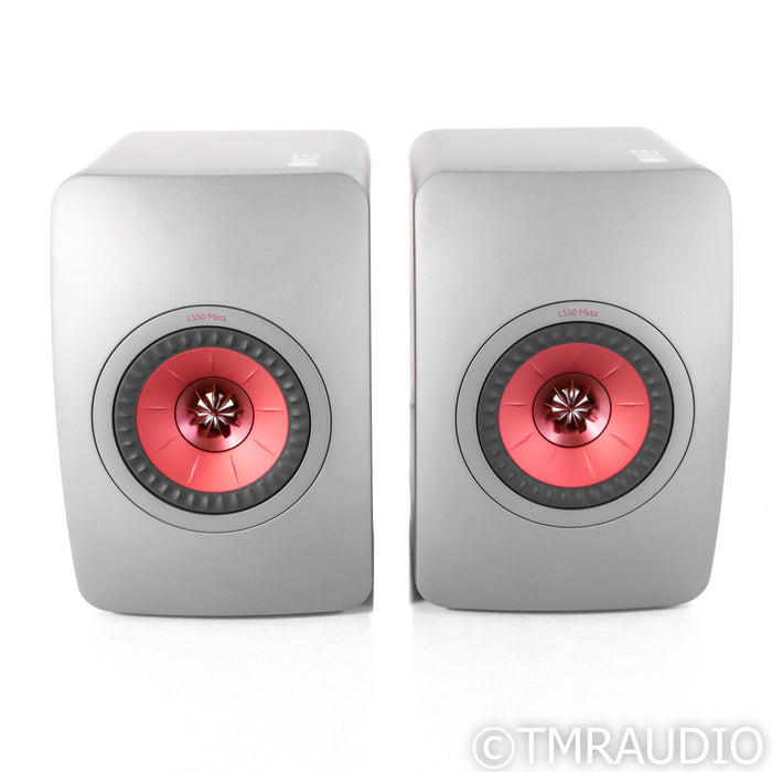 KEF LS50 Meta Bookshelf Speakers; Titanium Grey Pair