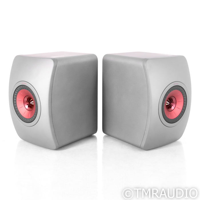 KEF LS50 Meta Bookshelf Speakers; Titanium Grey Pair