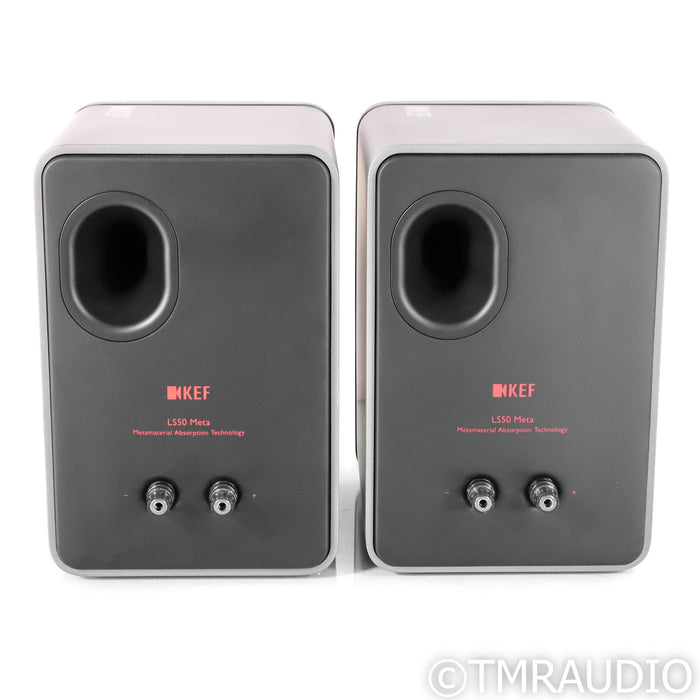 KEF LS50 Meta Bookshelf Speakers; Titanium Grey Pair