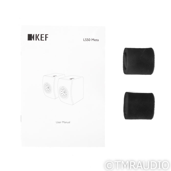 KEF LS50 Meta Bookshelf Speakers; Titanium Grey Pair