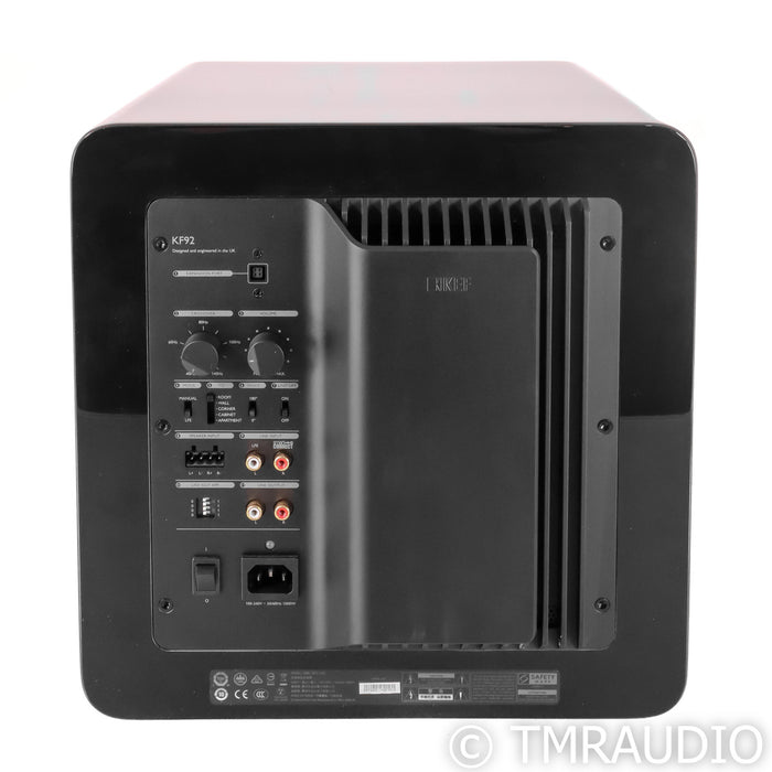 KEF KF92 Dual 9" Powered Subwoofer; Black Gloss