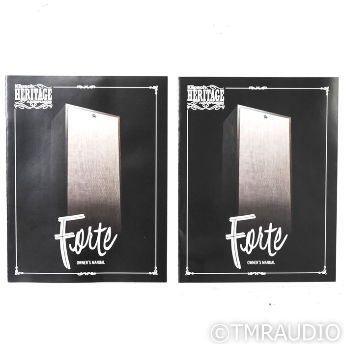 Klipsch Forte IV Floorstanding Speakers; American Walnut Pair