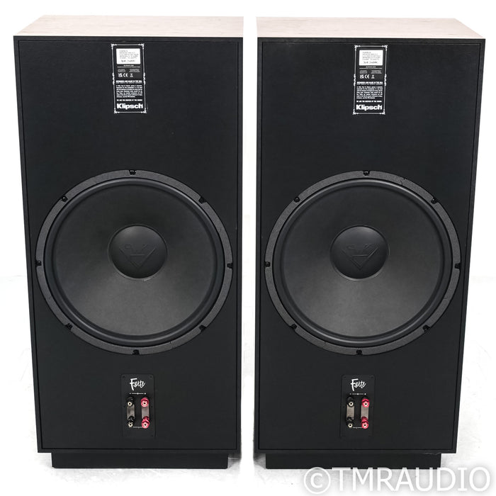Klipsch Forte IV Floorstanding Speakers; American Walnut Pair