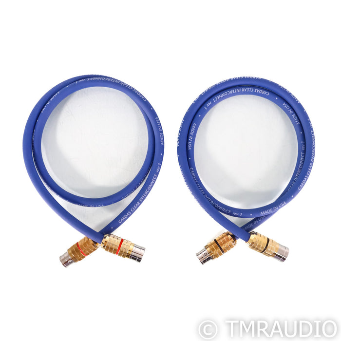 Cardas Audio Clear XLR Cables; 1m Pair Balanced Interconnects