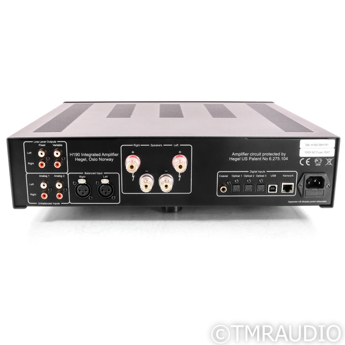 Hegel H190 Stereo Integrated Amplifier & DAC; D/A Converter