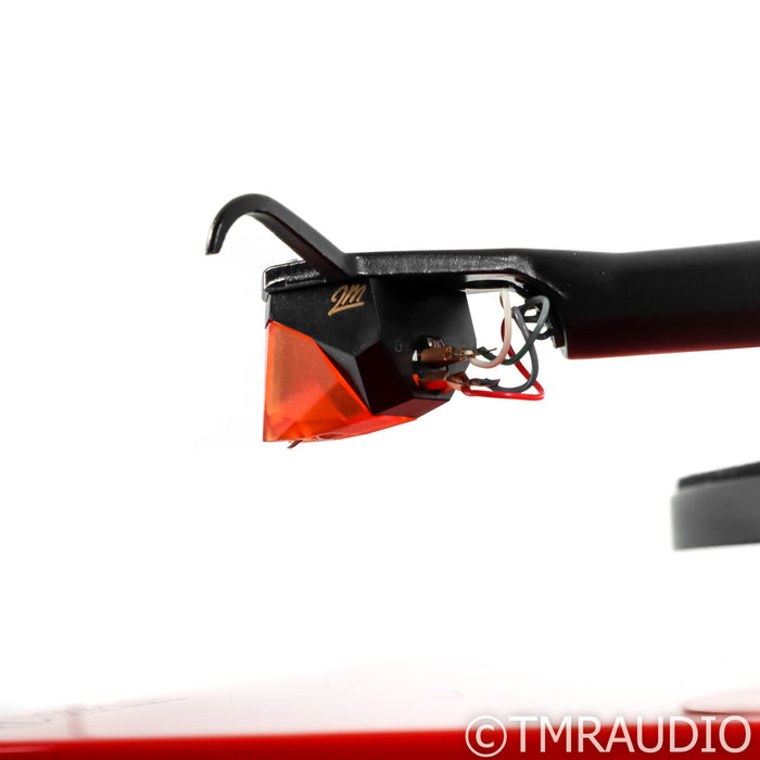 Rega P3-24 Belt Drive Turntable; Red w/ Ortofon 2M Bronze MM & TT PSU