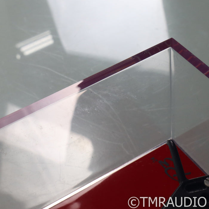 Rega P3-24 Belt Drive Turntable; Red w/ Ortofon 2M Bronze MM & TT PSU