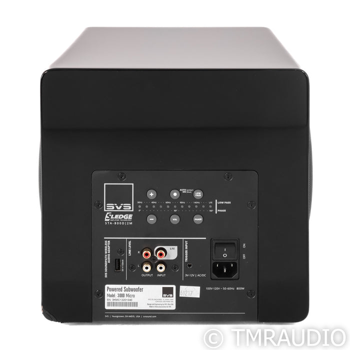 SVS SB-3000 Micro Dual  8" Subwoofer; Piano Black