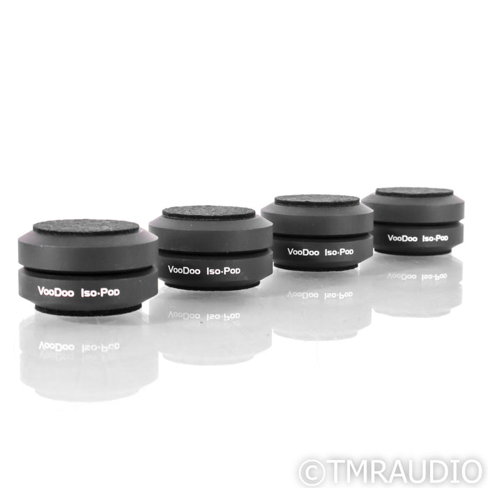 VooDoo Cables Iso-Pod Component Isolation System; Black Set of Four