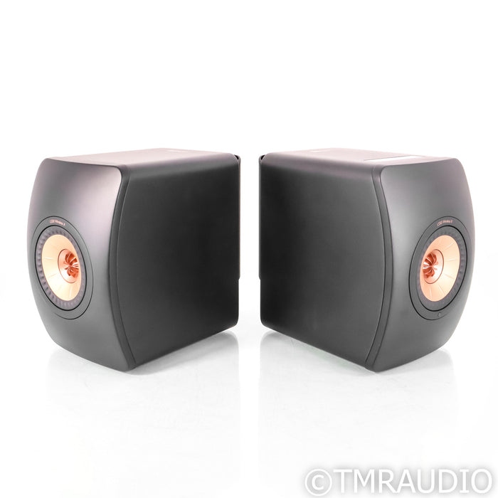 KEF LS50 Wireless II Powered Bookshelf Speakers; Carbon Black Pair