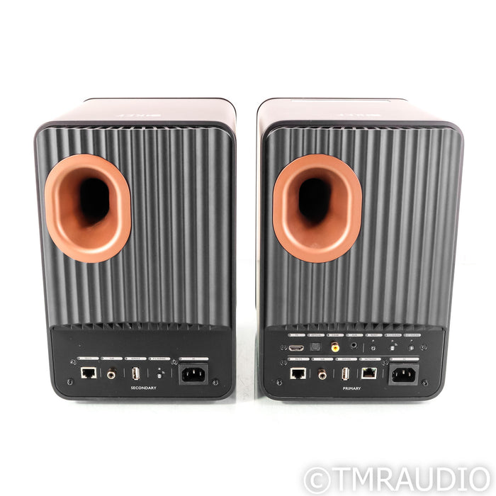 KEF LS50 Wireless II Powered Bookshelf Speakers; Carbon Black Pair