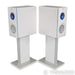 KEF Reference 1 Bookshelf Speakers; Blue Ice White Pair w/ White S-RFI Stands