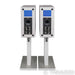 KEF Reference 1 Bookshelf Speakers; Blue Ice White Pair w/ White S-RFI Stands