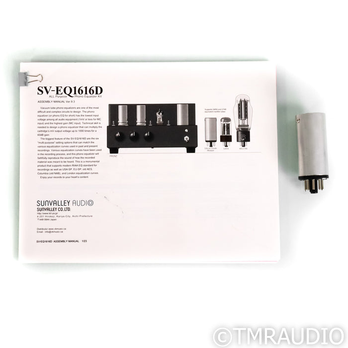 Sunvalley Audio SV-EQ1616D Tube MM & MC Phono Preamplifier; Upgraded Tubes