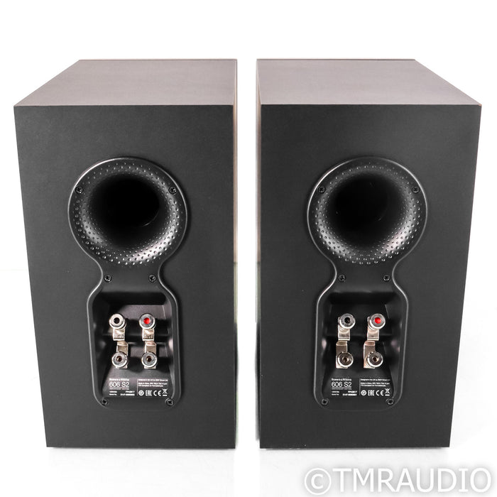 B&W 606 S2 Anniversary Edition Bookshelf Speakers; Black Pair
