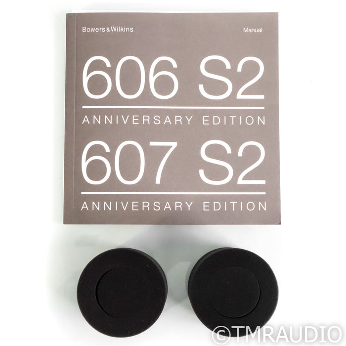 B&W 606 S2 Anniversary Edition Bookshelf Speakers; Black Pair