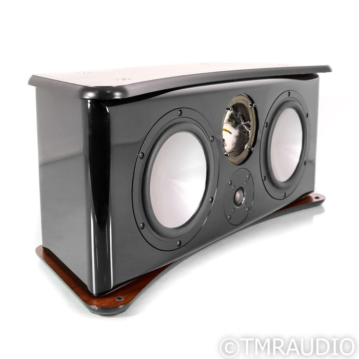 Revel Ultima Voice Center Channel Speaker; Black & Rosewood; AS-IS (No Mid Driver)