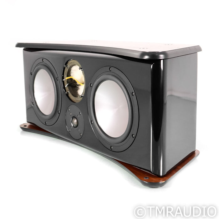 Revel Ultima Voice Center Channel Speaker; Black & Rosewood; AS-IS (No Mid Driver)