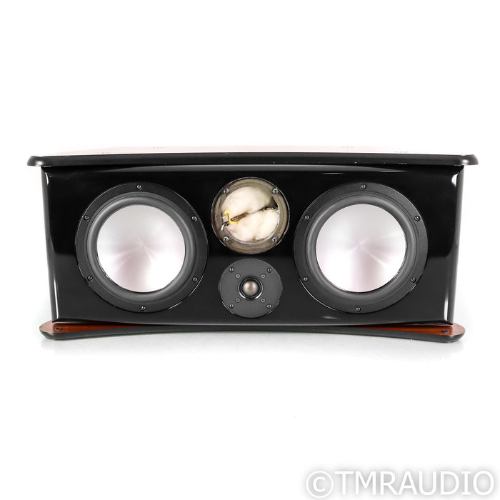 Revel Ultima Voice Center Channel Speaker; Black & Rosewood; AS-IS (No Mid Driver)