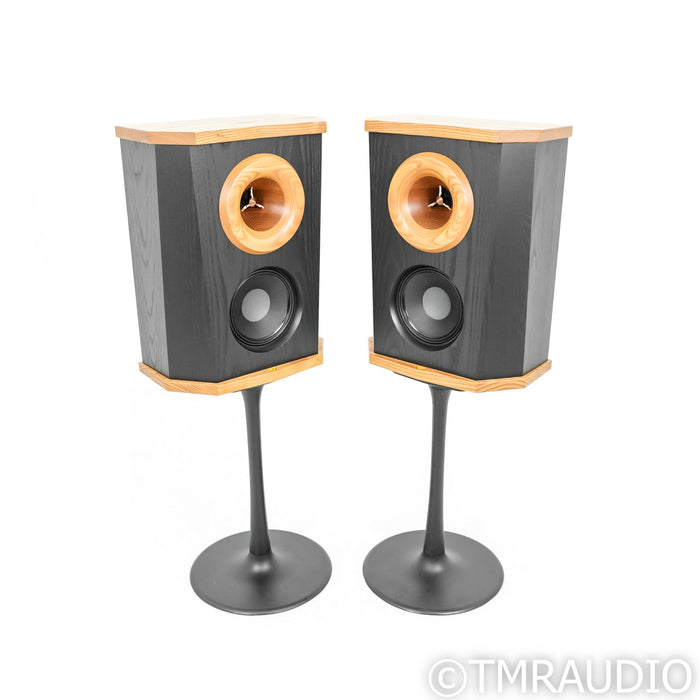 Fleetwood Sound Deville SQ Speakers; Black Pair with Cast Iron Stands