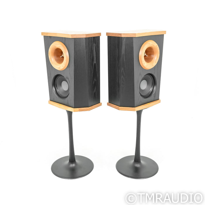 Fleetwood Sound Deville SQ Speakers; Black Pair with Cast Iron Stands