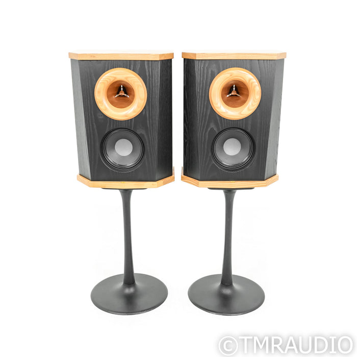 Fleetwood Sound Deville SQ Speakers; Black Pair with Cast Iron Stands