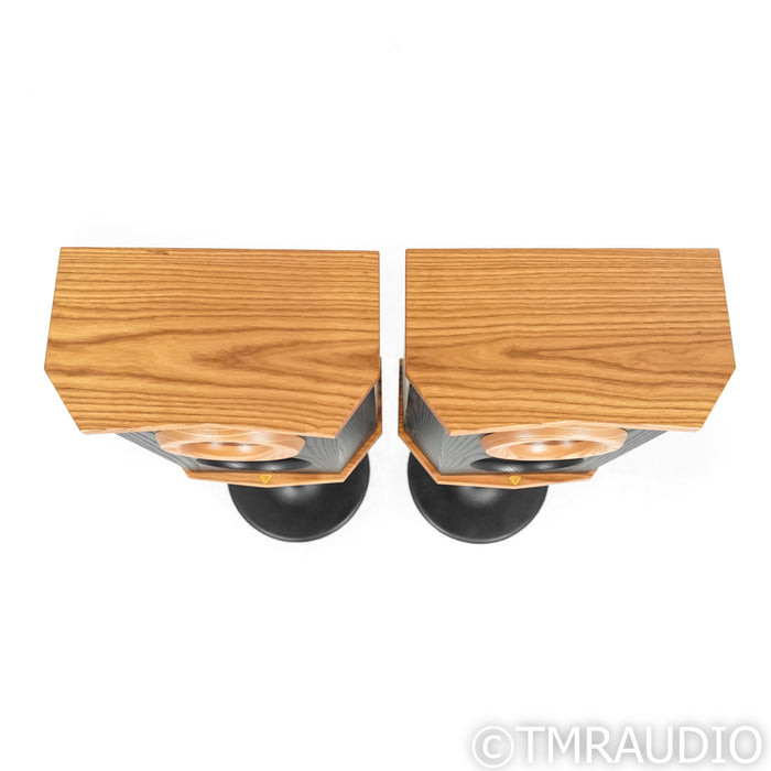 Fleetwood Sound Deville SQ Speakers; Black Pair with Cast Iron Stands