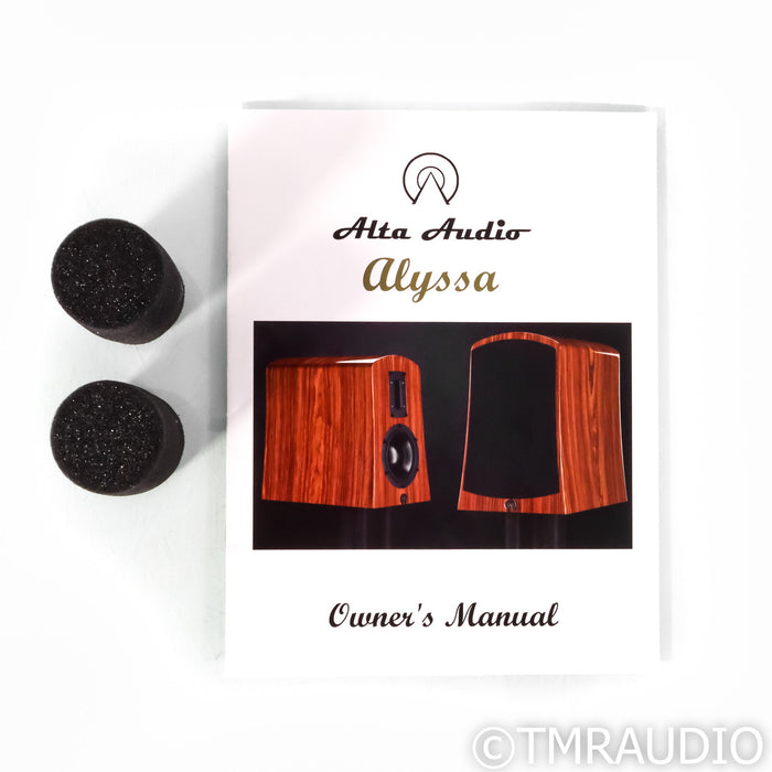 Alta Audio Alyssa Bookshelf Speakers; Black Pair