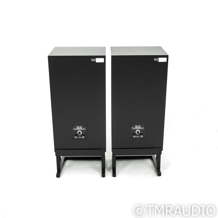 KLH Model Five Bookshelf Speakers with Stands; Black Pair