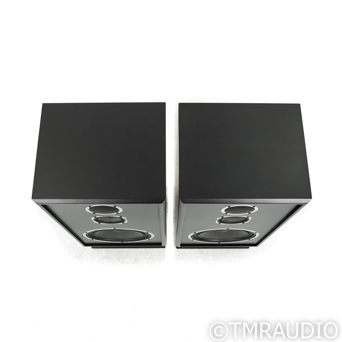 KLH Model Five Bookshelf Speakers with Stands; Black Pair