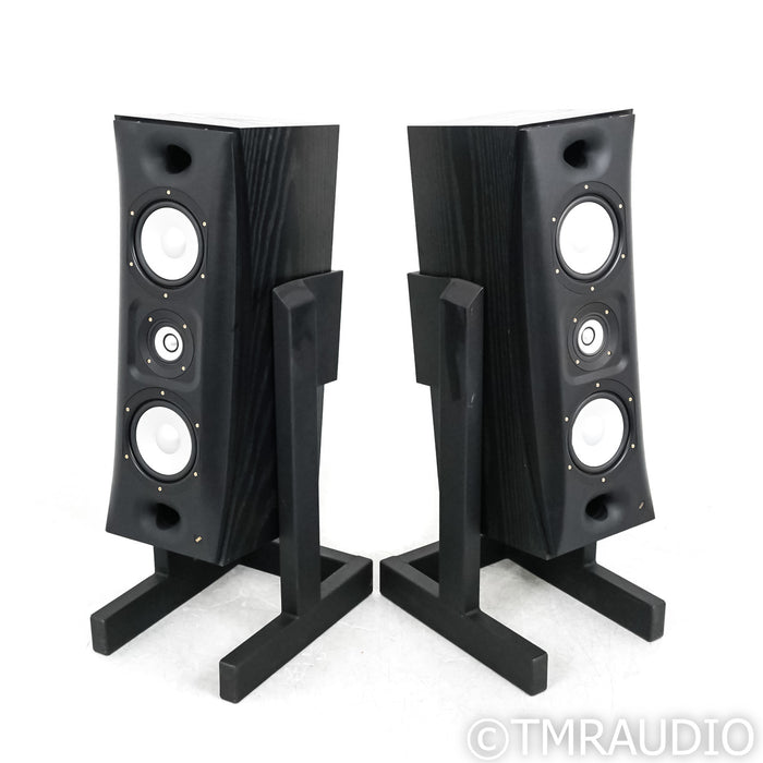 Thiel MCS1 Bookshelf Speakers; Black Pair with Sound Anchor Stands